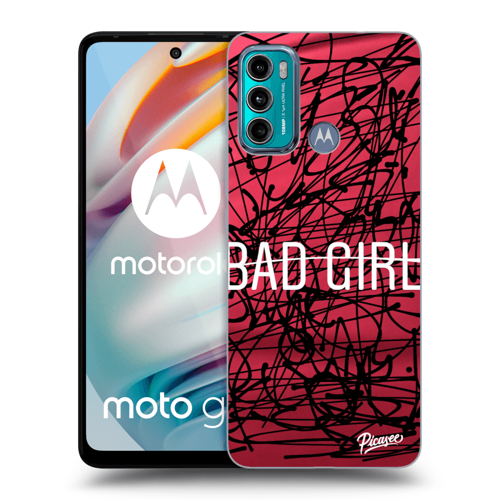 Picasee husă transparentă din silicon pentru Motorola Moto G60 - Bad girl