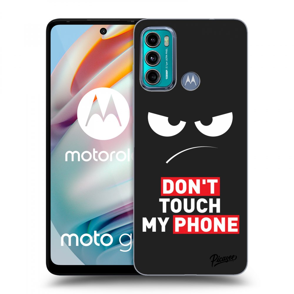 Picasee husă neagră din silicon pentru Motorola Moto G60 - Angry Eyes - Transparent