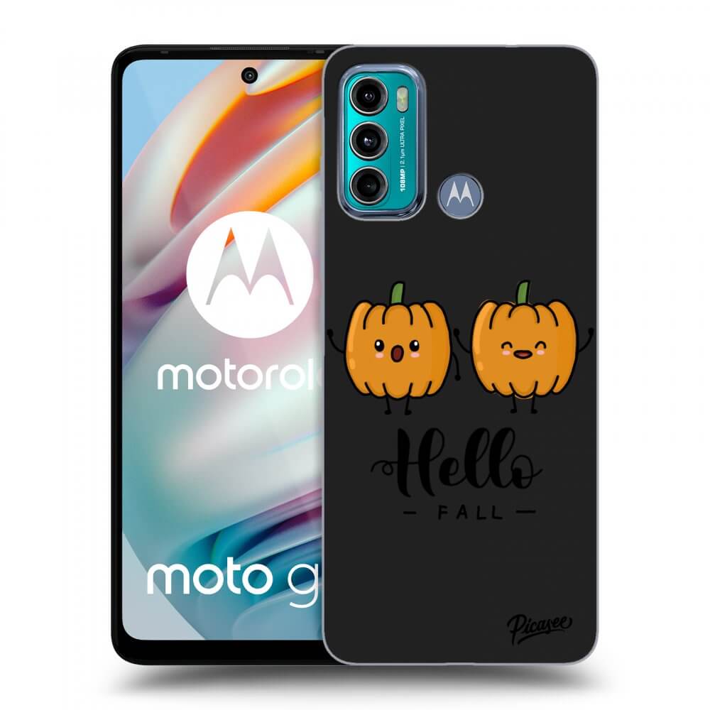 Picasee husă neagră din silicon pentru Motorola Moto G60 - Hallo Fall