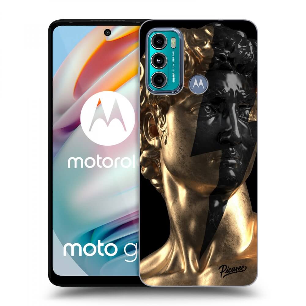 Picasee husă neagră din silicon pentru Motorola Moto G60 - Wildfire - Gold