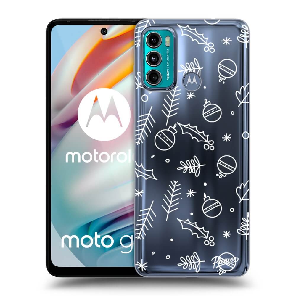Picasee husă transparentă din silicon pentru Motorola Moto G60 - Mistletoe