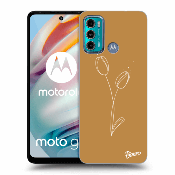 Picasee husă transparentă din silicon pentru Motorola Moto G60 - Tulips