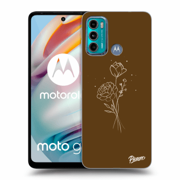 Husă pentru Motorola Moto G60 - Brown flowers