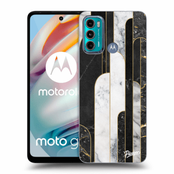 Husă pentru Motorola Moto G60 - Black & White tile