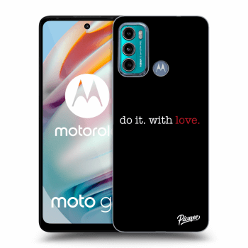 Picasee husă neagră din silicon pentru Motorola Moto G60 - Do it. With love.