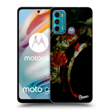 Picasee husă neagră din silicon pentru Motorola Moto G60 - Roses black