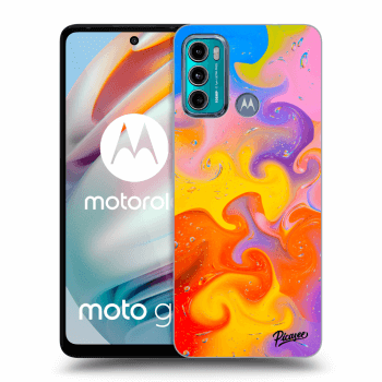 Picasee husă transparentă din silicon pentru Motorola Moto G60 - Bubbles