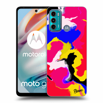 Picasee husă neagră din silicon pentru Motorola Moto G60 - Watercolor