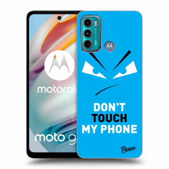 Picasee husă transparentă din silicon pentru Motorola Moto G60 - Evil Eye - Blue
