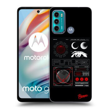 Picasee husă neagră din silicon pentru Motorola Moto G60 - WAVES