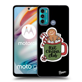 Picasee husă neagră din silicon pentru Motorola Moto G60 - Hot Cocoa Club