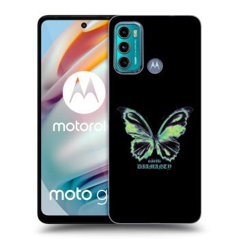 Picasee husă transparentă din silicon pentru Motorola Moto G60 - Diamanty Blue