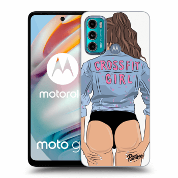 Picasee husă neagră din silicon pentru Motorola Moto G60 - Crossfit girl - nickynellow