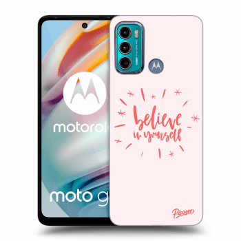 Picasee husă neagră din silicon pentru Motorola Moto G60 - Believe in yourself