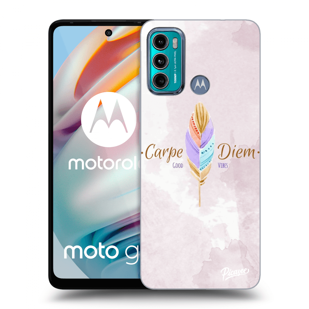 Picasee husă transparentă din silicon pentru Motorola Moto G60 - Carpe Diem