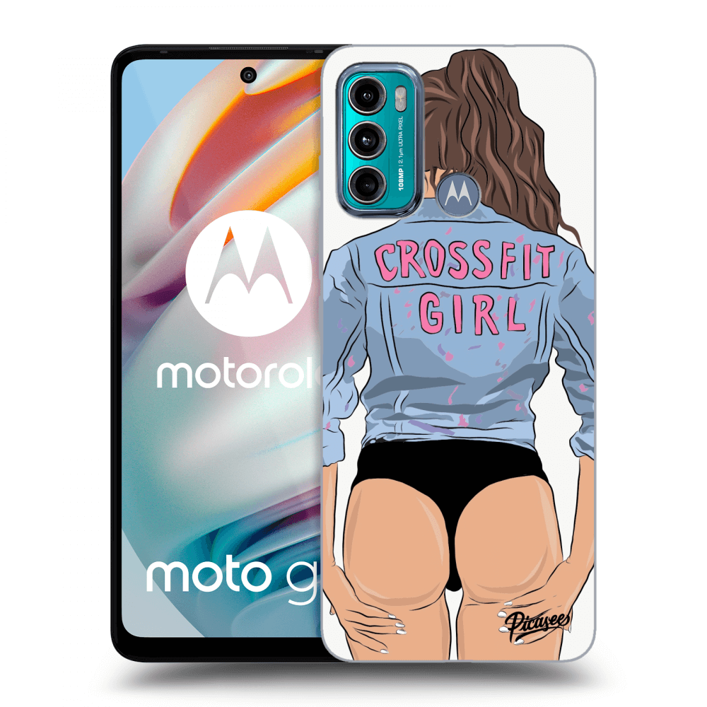 Picasee husă transparentă din silicon pentru Motorola Moto G60 - Crossfit girl - nickynellow