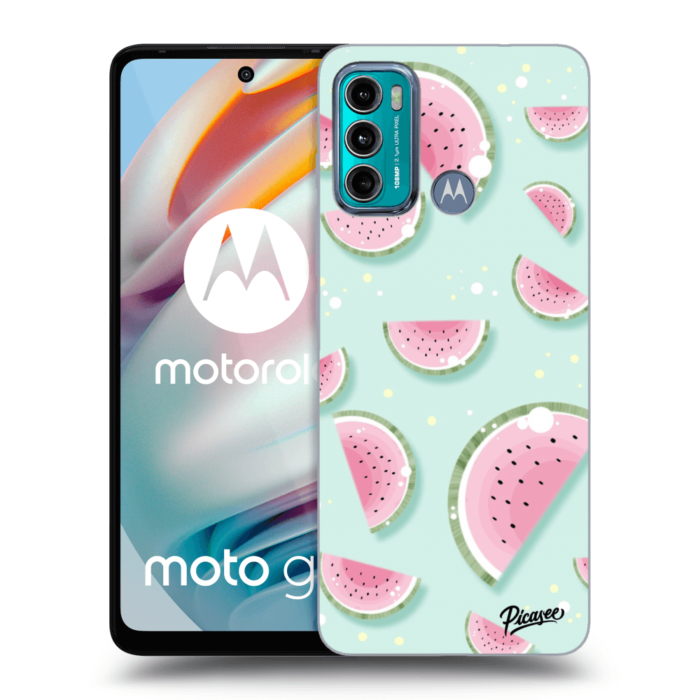 Picasee husă transparentă din silicon pentru Motorola Moto G60 - Watermelon 2