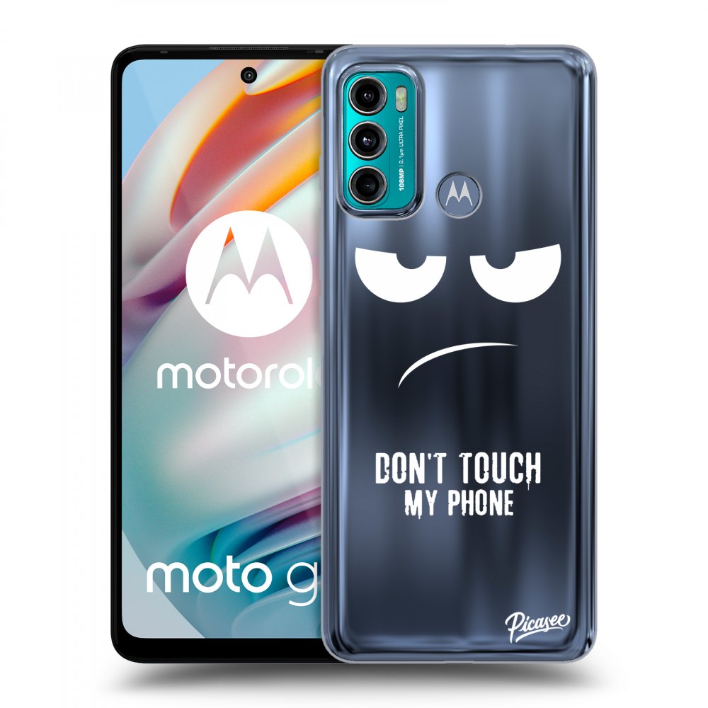 Picasee husă transparentă din silicon pentru Motorola Moto G60 - Don't Touch My Phone