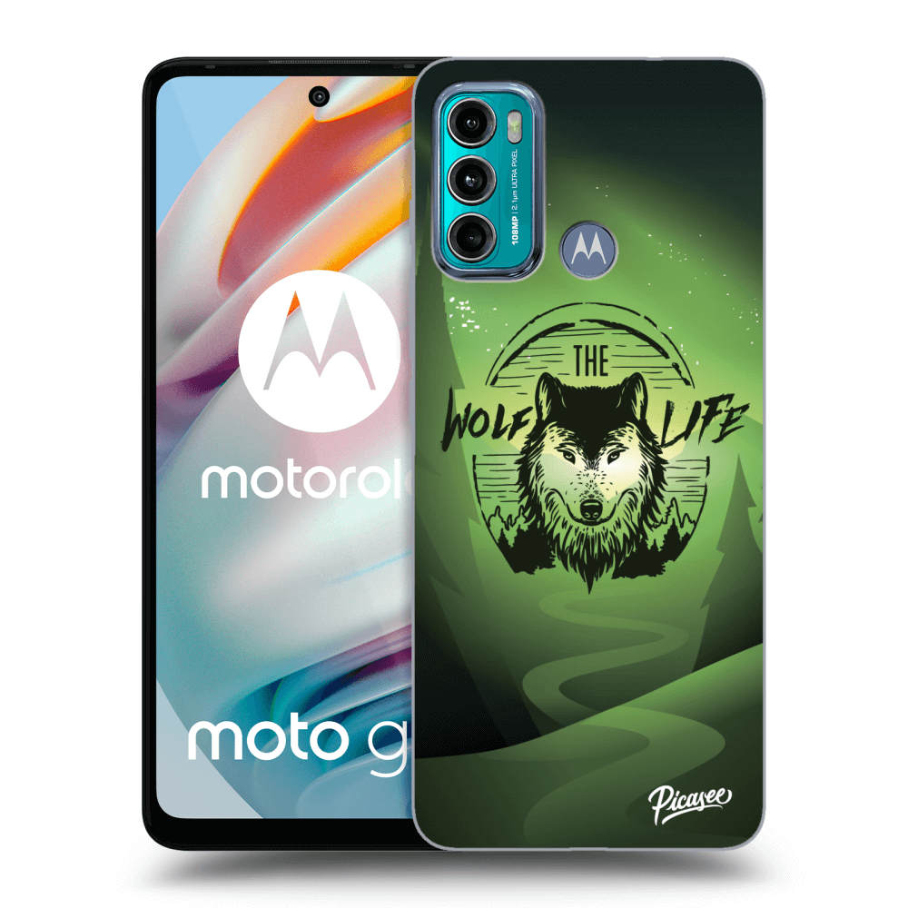 Picasee husă transparentă din silicon pentru Motorola Moto G60 - Wolf life