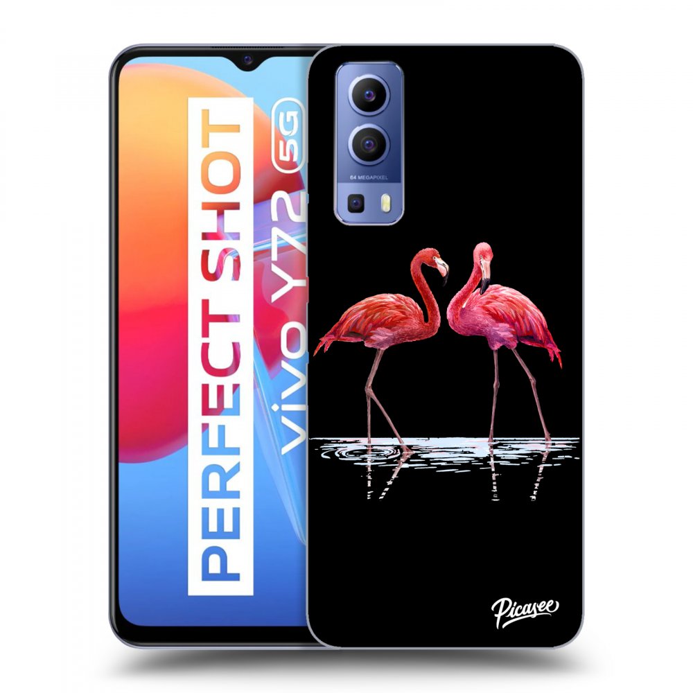 Picasee ULTIMATE CASE pentru Vivo Y72 5G - Flamingos couple