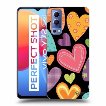 Husă pentru Vivo Y72 5G - Colored heart