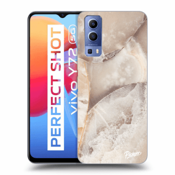 Husă pentru Vivo Y72 5G - Cream marble