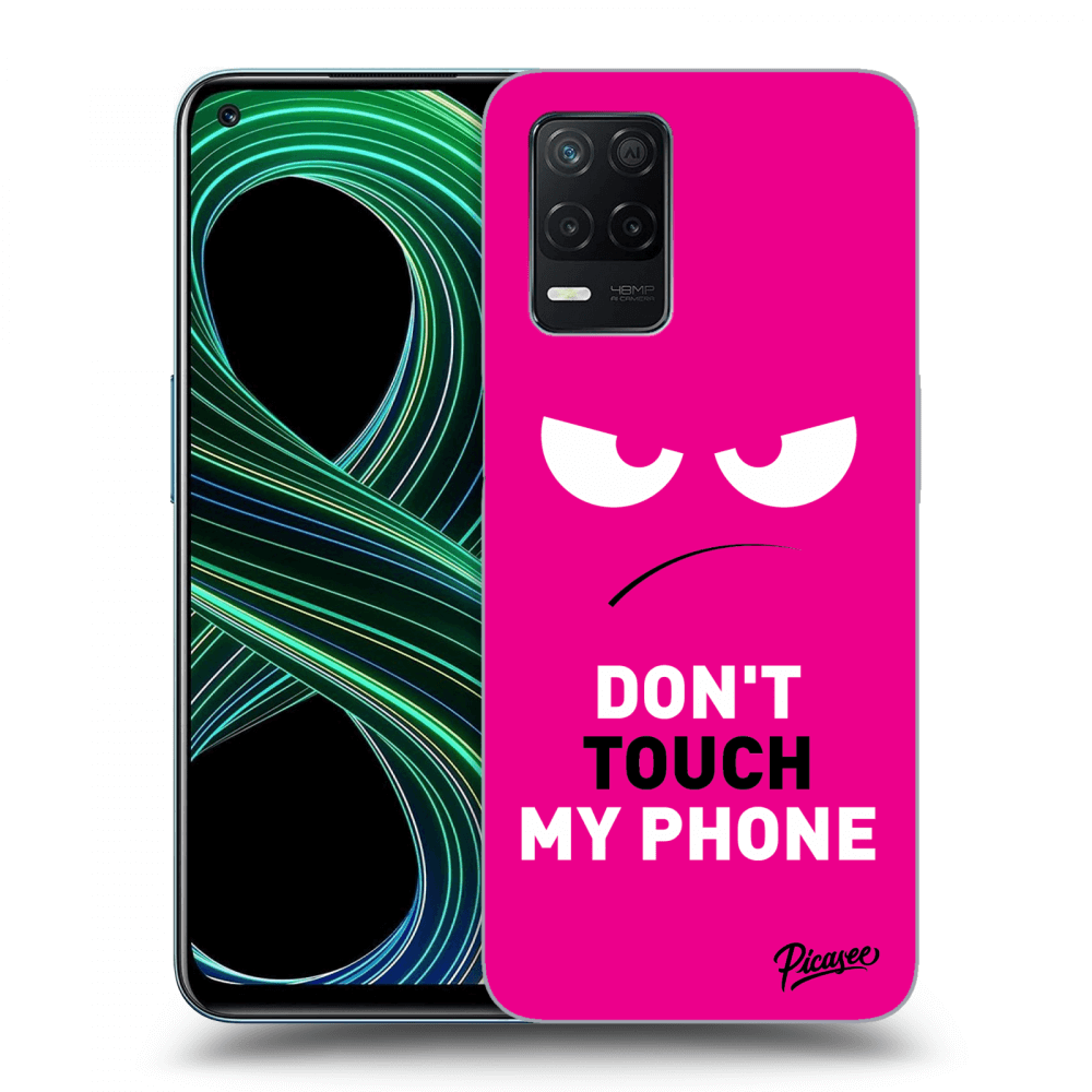 Picasee ULTIMATE CASE pentru Realme 8 5G - Angry Eyes - Pink