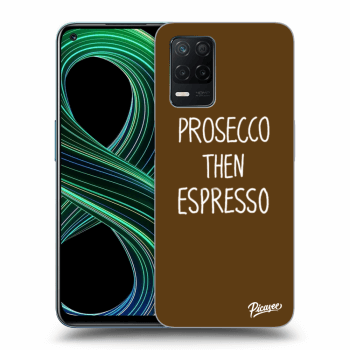Picasee husă transparentă din silicon pentru Realme 8 5G - Prosecco then espresso