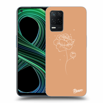 Picasee husă transparentă din silicon pentru Realme 8 5G - Peonies