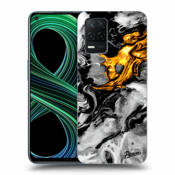 Husă pentru Realme 8 5G - Black Gold 2