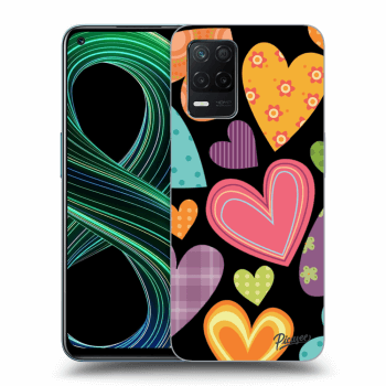 Husă pentru Realme 8 5G - Colored heart