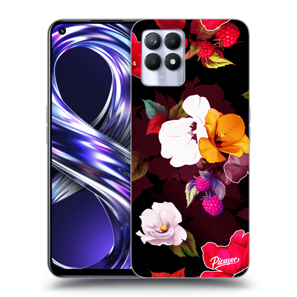 Picasee ULTIMATE CASE pentru Realme 8i - Flowers and Berries