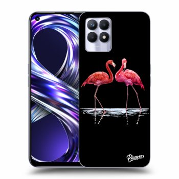 Husă pentru Realme 8i - Flamingos couple