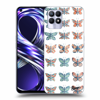 Picasee husă transparentă din silicon pentru Realme 8i - Butterflies