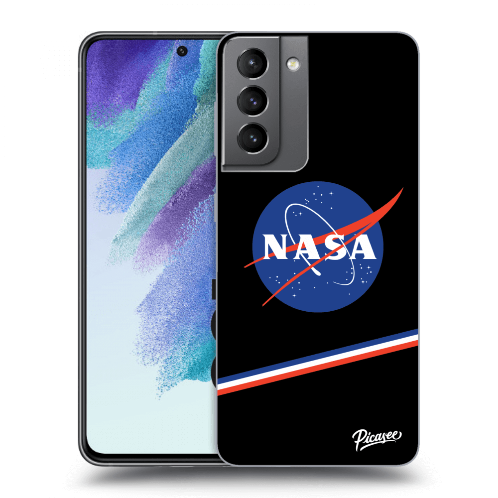 Picasee husă neagră din silicon pentru Samsung Galaxy S21 FE 5G - NASA Original