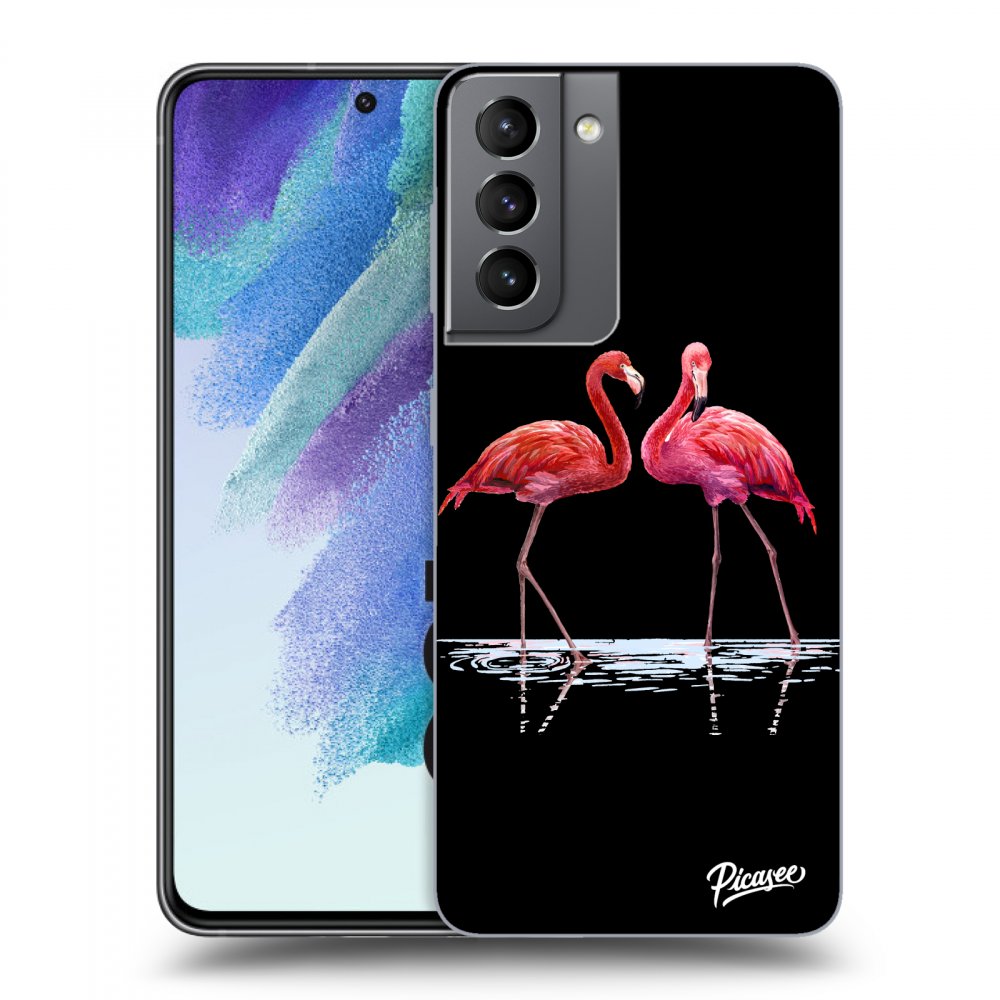 Picasee ULTIMATE CASE PowerShare pentru Samsung Galaxy S21 FE 5G - Flamingos couple