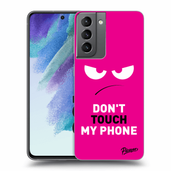 Picasee ULTIMATE CASE pentru Samsung Galaxy S21 FE 5G - Angry Eyes - Pink