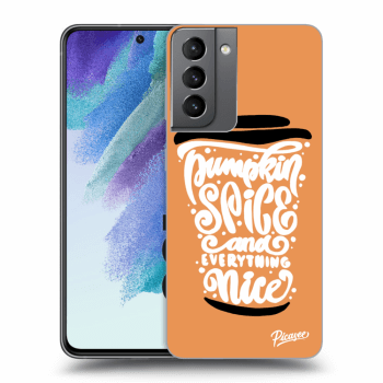Husă pentru Samsung Galaxy S21 FE 5G - Pumpkin coffee
