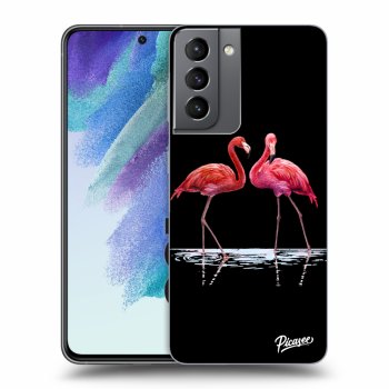 Husă pentru Samsung Galaxy S21 FE 5G - Flamingos couple