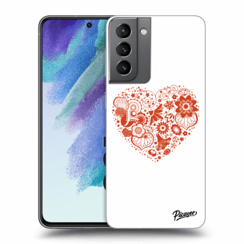 Husă pentru Samsung Galaxy S21 FE 5G - Big heart