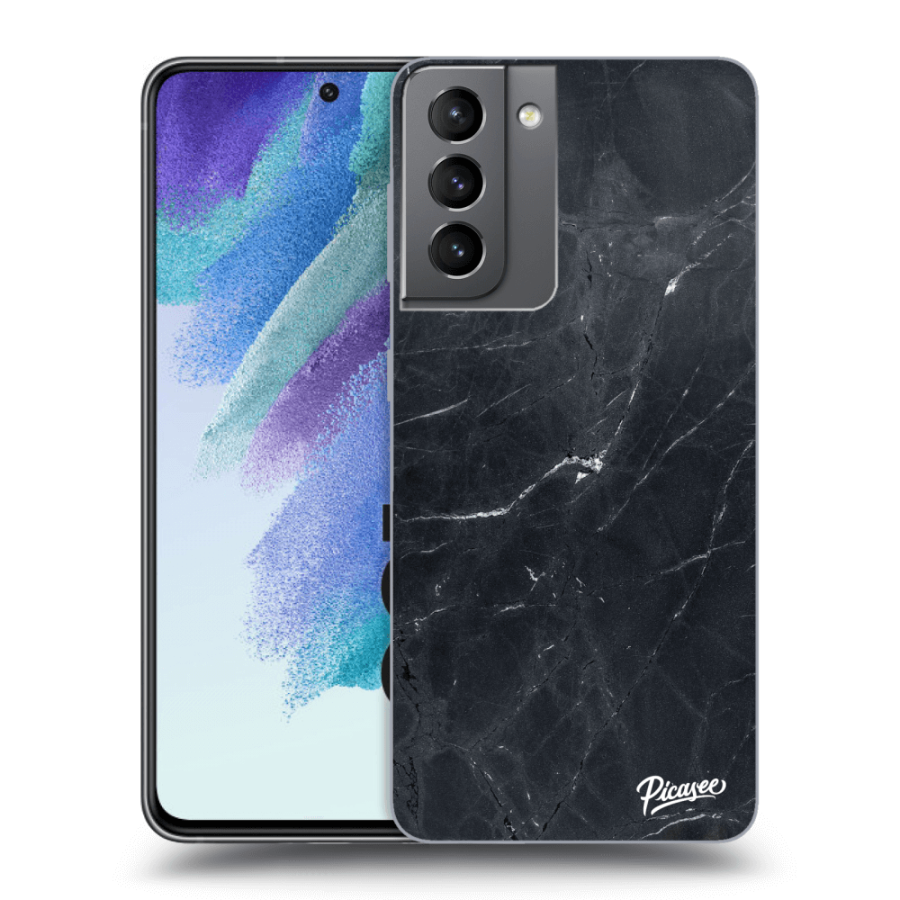 Picasee husă transparentă din silicon pentru Samsung Galaxy S21 FE 5G - Black marble