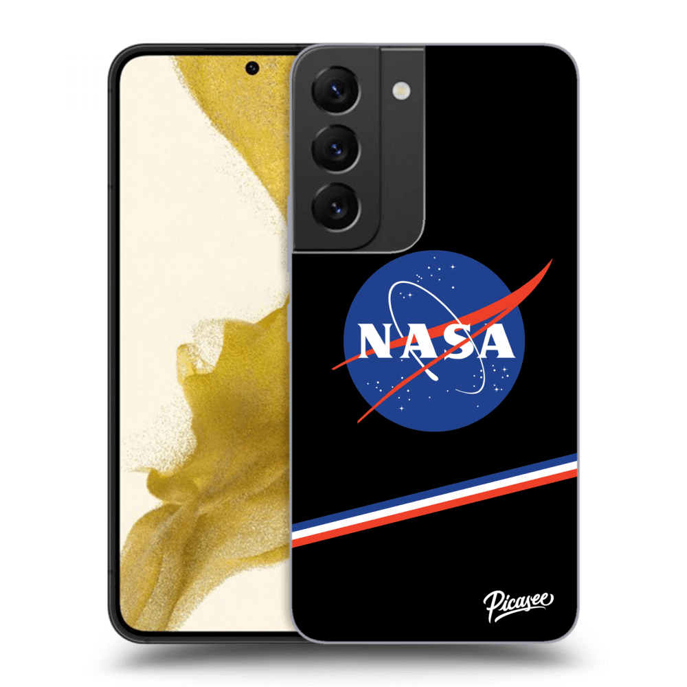 Picasee husă neagră din silicon pentru Samsung Galaxy S22 5G - NASA Original