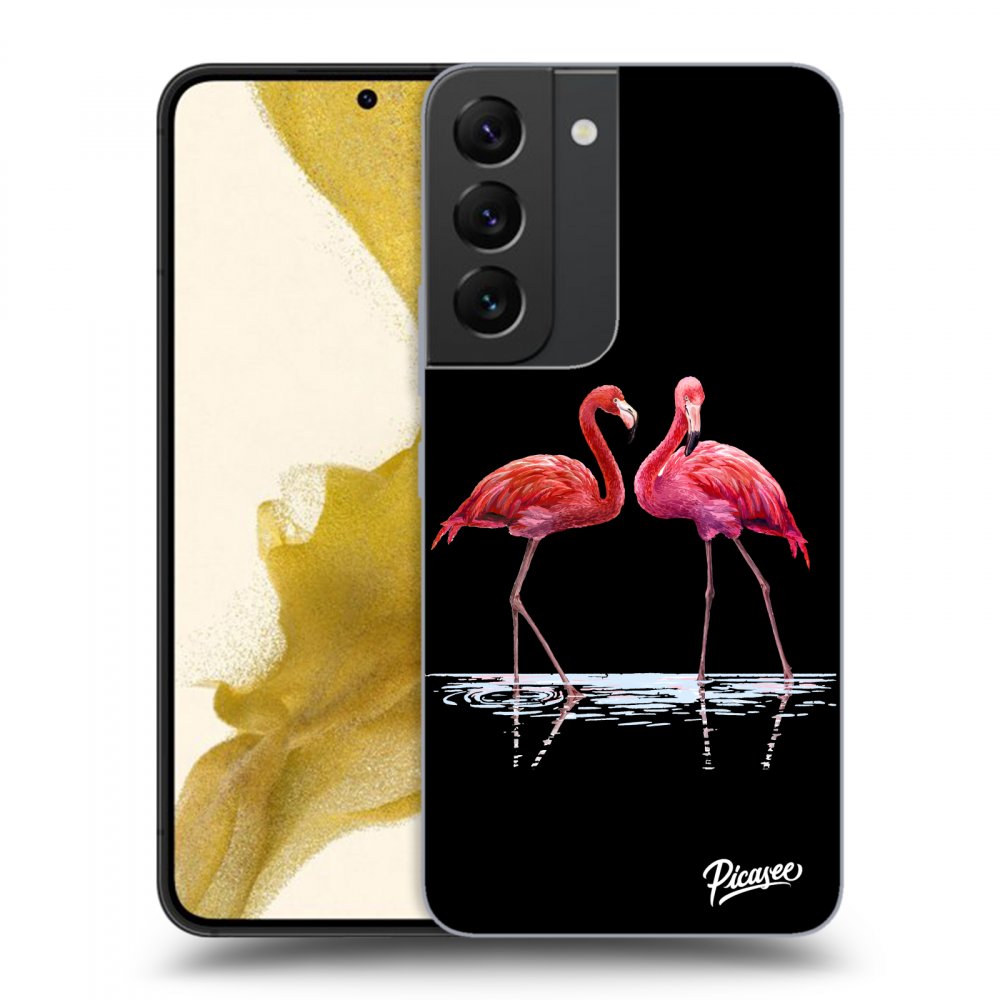 Picasee ULTIMATE CASE pentru Samsung Galaxy S22 5G - Flamingos couple