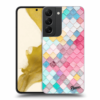 Picasee husă neagră din silicon pentru Samsung Galaxy S22 5G - Colorful roof