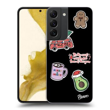 Husă pentru Samsung Galaxy S22 5G - Christmas Stickers