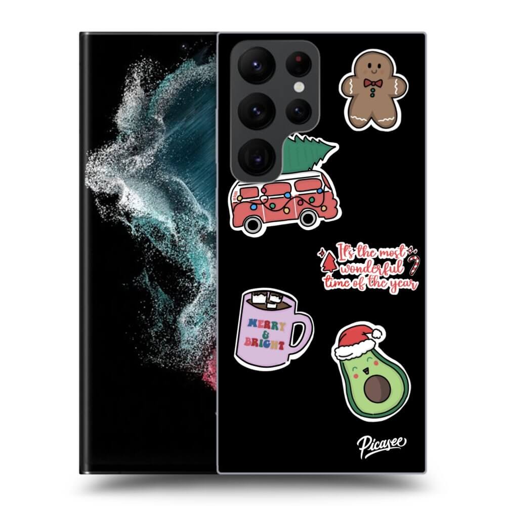 Picasee ULTIMATE CASE pentru Samsung Galaxy S22 Ultra 5G - Christmas Stickers