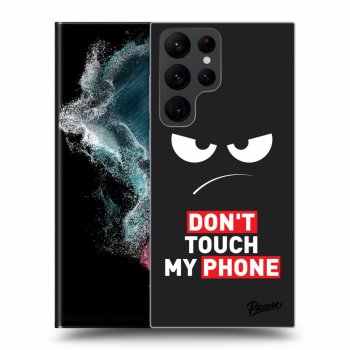 Picasee husă neagră din silicon pentru Samsung Galaxy S22 Ultra 5G - Angry Eyes - Transparent