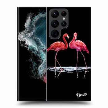 Husă pentru Samsung Galaxy S22 Ultra 5G - Flamingos couple