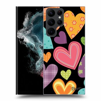 Husă pentru Samsung Galaxy S22 Ultra 5G - Colored heart
