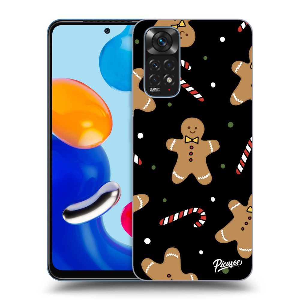 Picasee husă neagră din silicon pentru Xiaomi Redmi Note 11 - Gingerbread